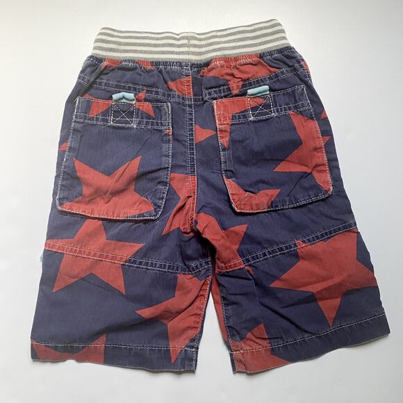 Mini Boden Red & Blue Star Shorts - Picture 2 of 2